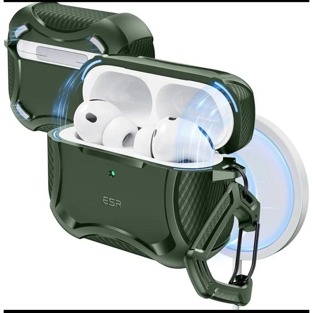 Case for AirPods Pro 3 (2025) For Airpods Pro 3rd Generation Green MagSafe